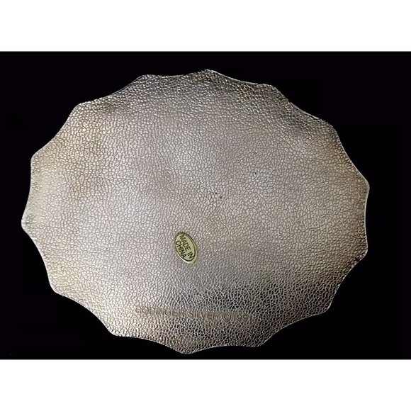 Vintage Godinger Silver Plated Red Velvet Lined Jewelry Trinket Box 1994 - Picture 6 of 7